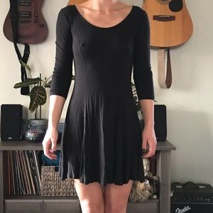 Black skater dress
